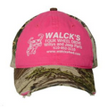 Ladies' Frayed Camouflage Cap